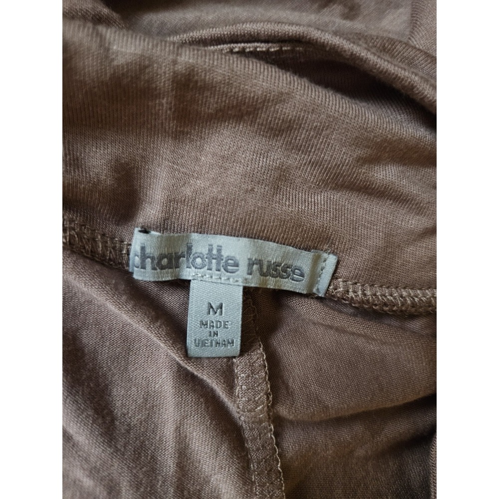 Charlotte Russe Pink Mauve Soft Stretch Flare Pants Wide Leg Lounge Womens M NWT - Picture 3 of 8